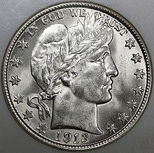 1913-D Barber half obverse.jpg