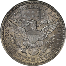 1914 Barber Quarter NGC AU58 Reverse.png