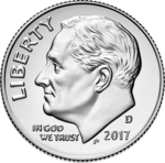 2017-D Roosevelt dime obverse transparent.png